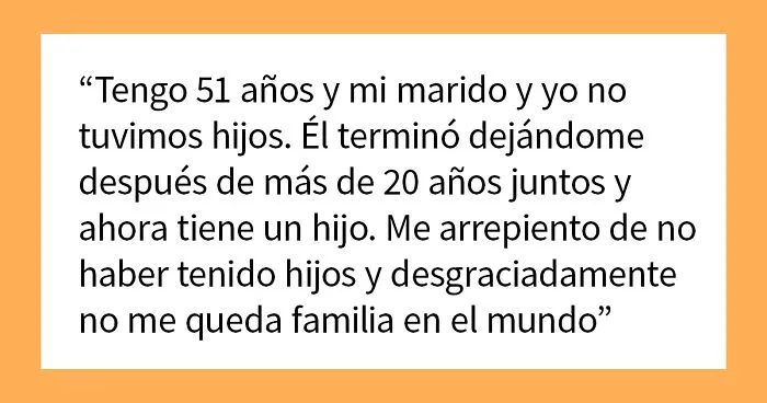 Estas personas mayores de 40 años se sinceran sobre si se arrepienten de no tener hijos