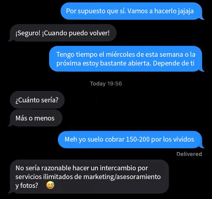 El nuevo novio de mi prima quiere que le arregle el pelo gratis
