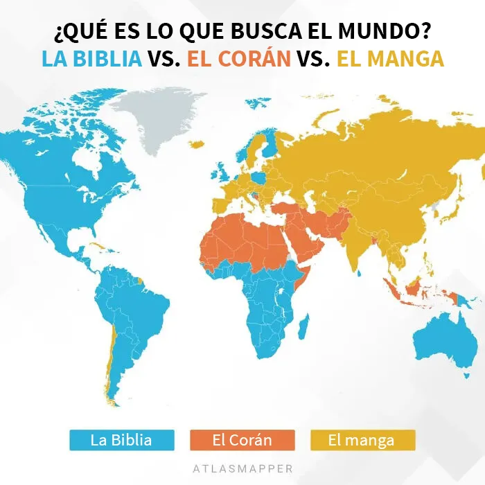 Distribución de la Biblia, el Corán y el manga