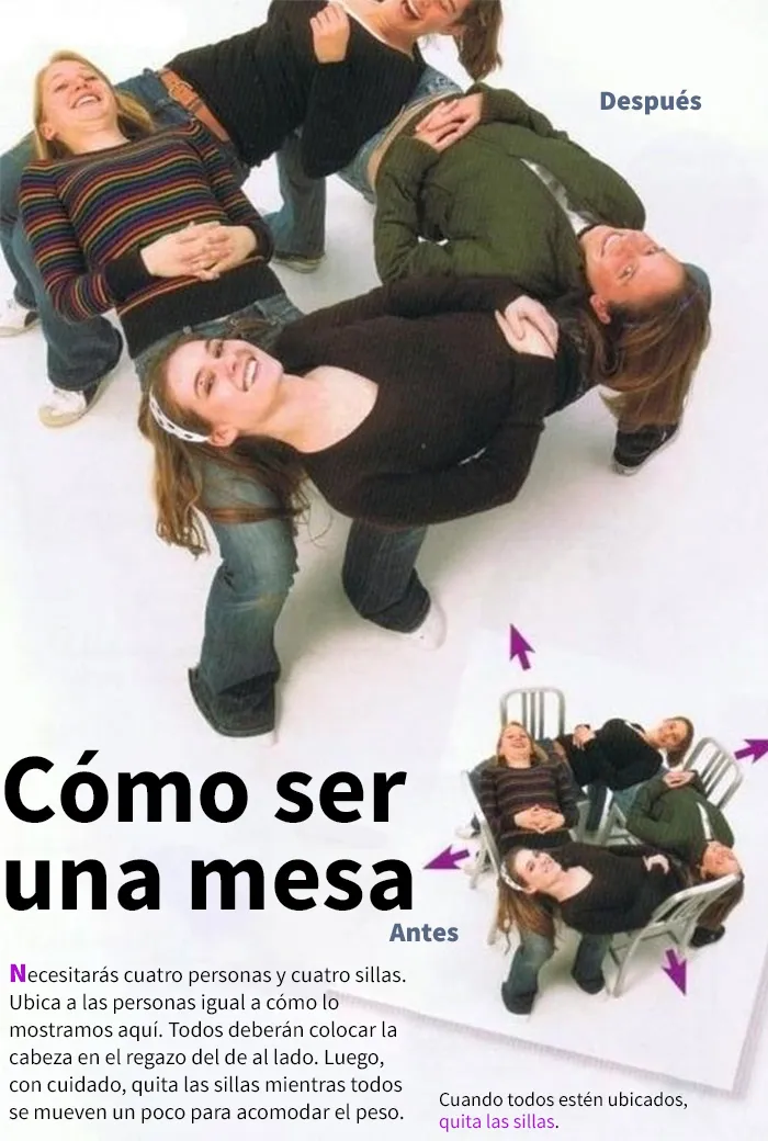 Cómo ser una mesa