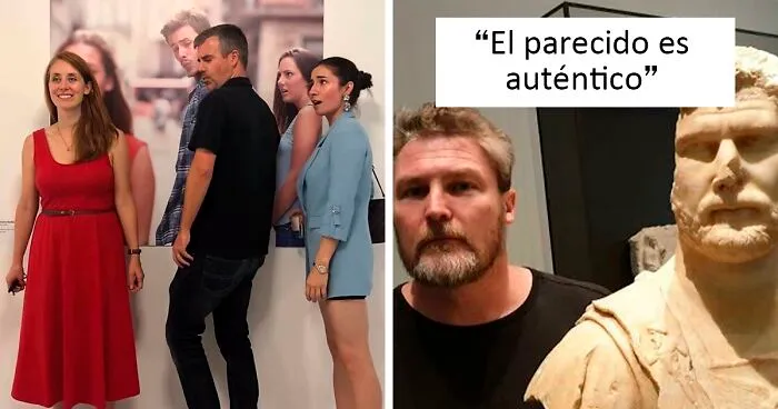 30 Divertidas fotos de personas y animales bajo imágenes que se les parecen