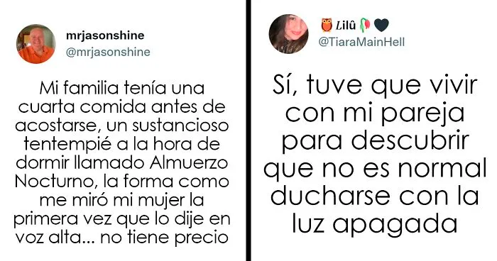 20 Personas haciendo saber a sus parejas lo raros que son sus hábitos