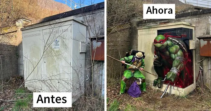 Este artista callejero francés pinta graffitis en 3D y no son para los asustadizos (26 fotos nuevas)