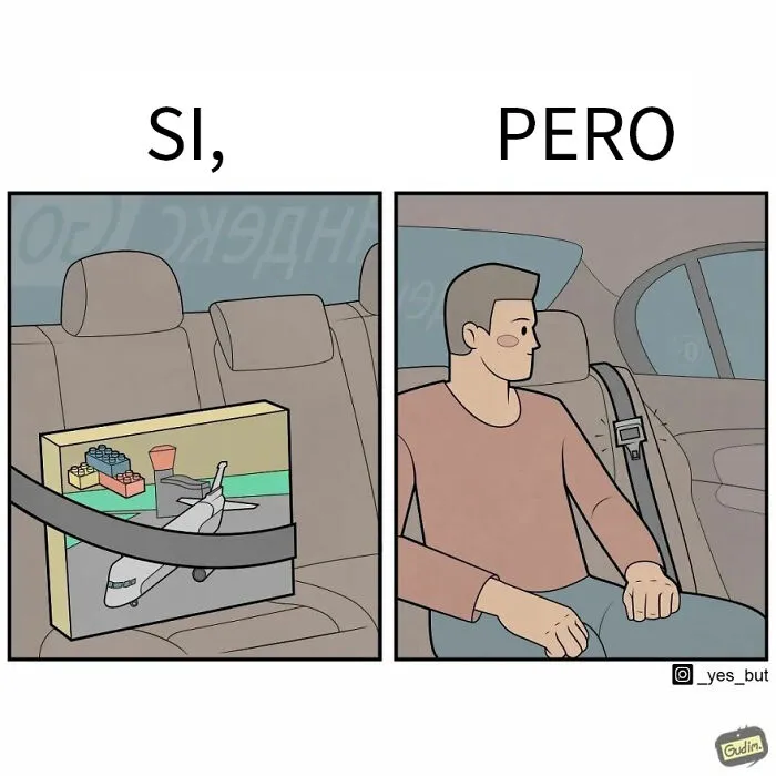 «Sí, pero»: 15 Ilustraciones de Anton Gudim que captan la ironía de los momentos cotidianos (nuevas imágenes)
