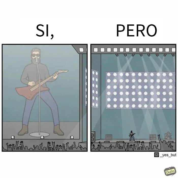 «Sí, pero»: 15 Ilustraciones de Anton Gudim que captan la ironía de los momentos cotidianos (nuevas imágenes)