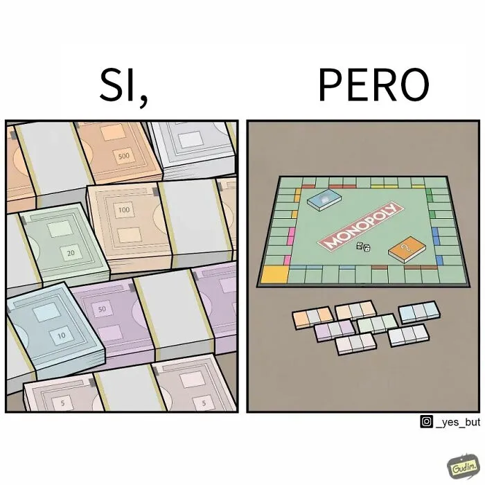 «Sí, pero»: 15 Ilustraciones de Anton Gudim que captan la ironía de los momentos cotidianos (nuevas imágenes)