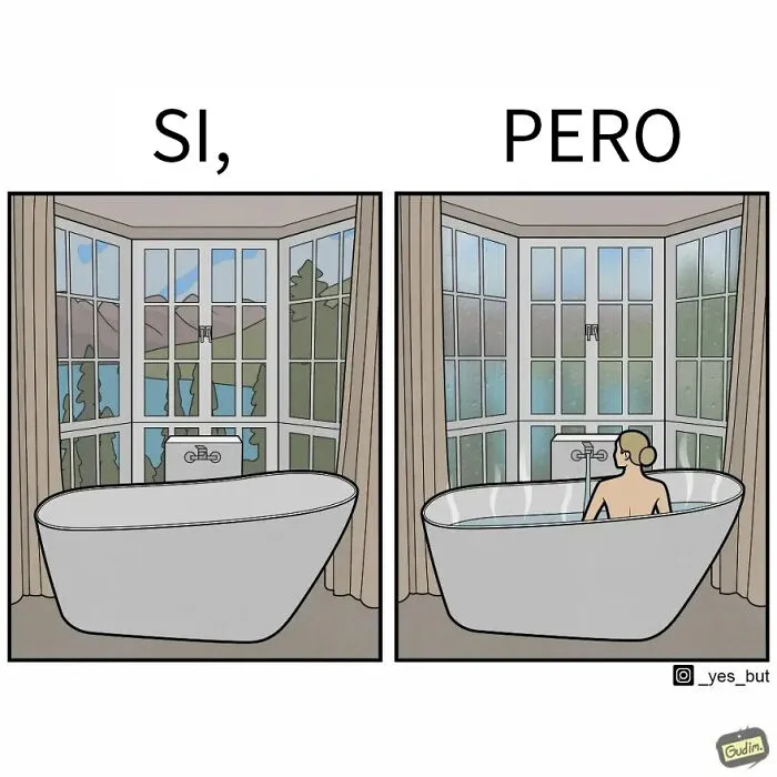 «Sí, pero»: 15 Ilustraciones de Anton Gudim que captan la ironía de los momentos cotidianos (nuevas imágenes)