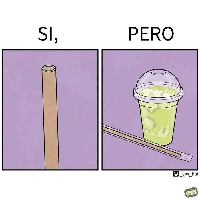 «Sí, pero»: 15 Ilustraciones de Anton Gudim que captan la ironía de los momentos cotidianos (nuevas imágenes)