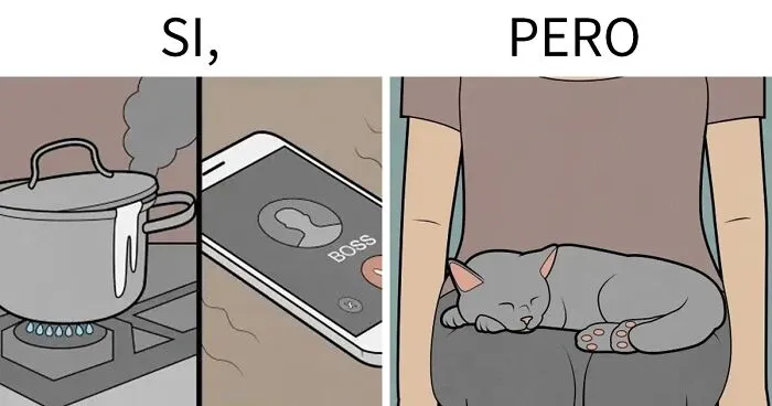 «Sí, pero»: 15 Ilustraciones de Anton Gudim que captan la ironía de los momentos cotidianos (nuevas imágenes)