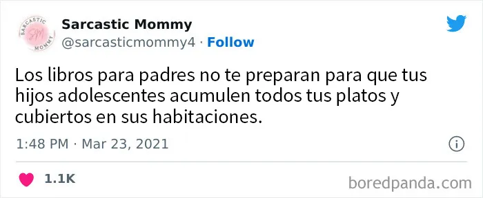 Si sois padres, estos 20 tuits de una "mamá sarcástica" os harán reír