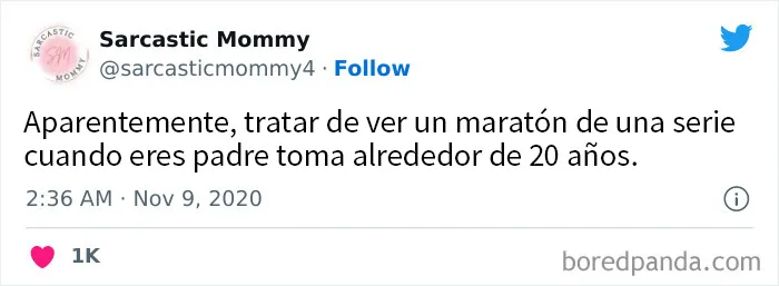 Si sois padres, estos 20 tuits de una "mamá sarcástica" os harán reír