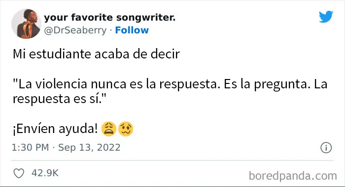 20 Profesores que tuitearon algo tan gracioso que había que compartirlo