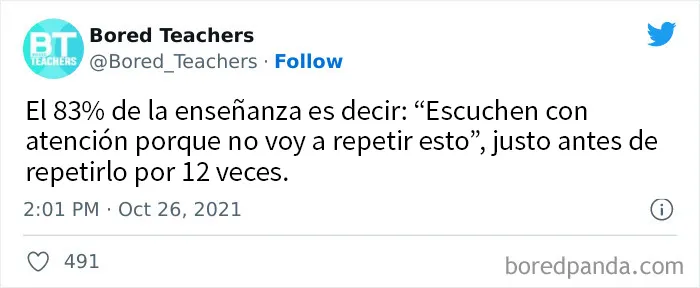 20 Profesores que tuitearon algo tan gracioso que había que compartirlo