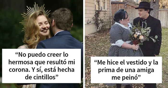 40 Personas orgullosas compartiendo lo que hicieron a mano para sus bodas