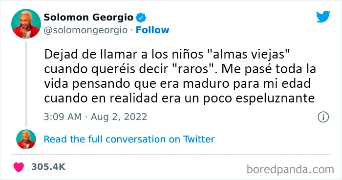Votado como "El más probable para ser sólo un bebé raro"