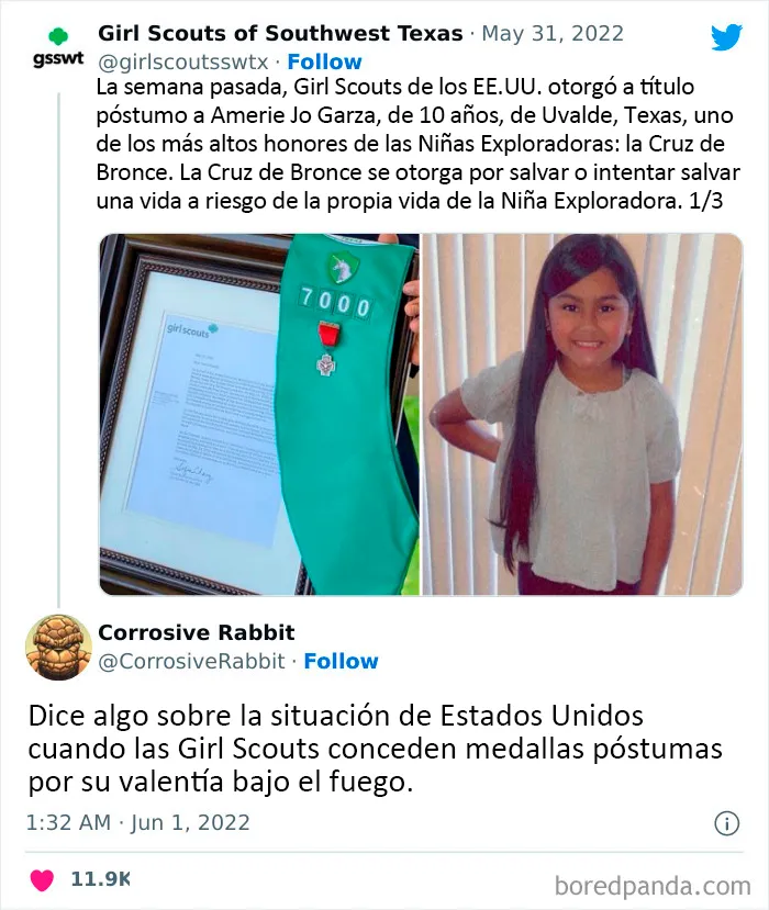 Las niñas son más valientes que algunos de estos policías