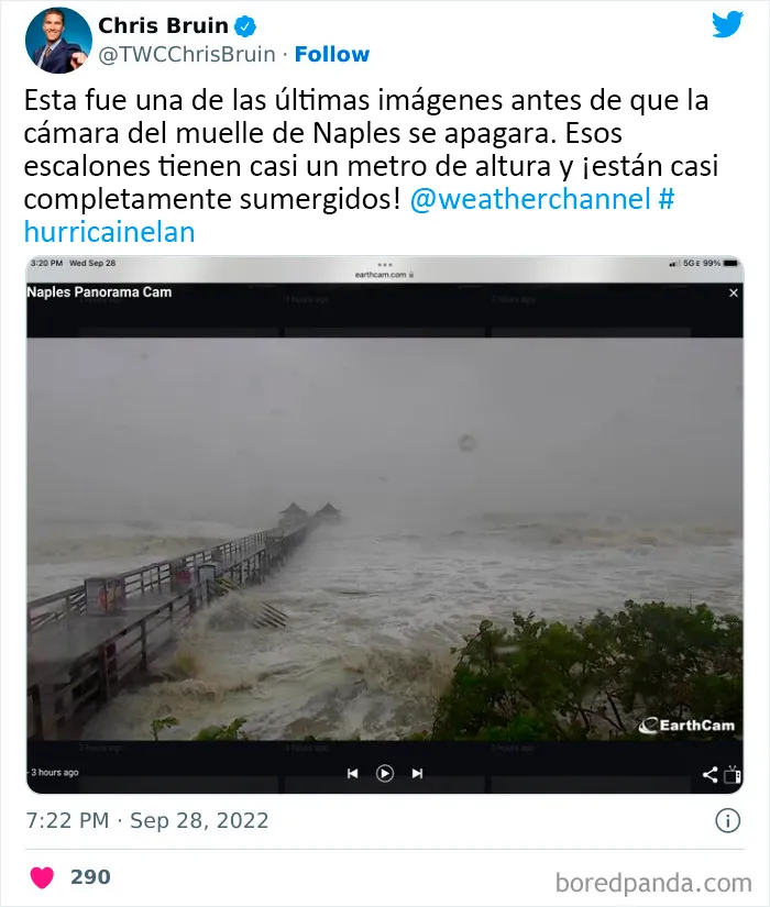 20 Fotos muy surreales de la catástrofe tras el huracán Ian