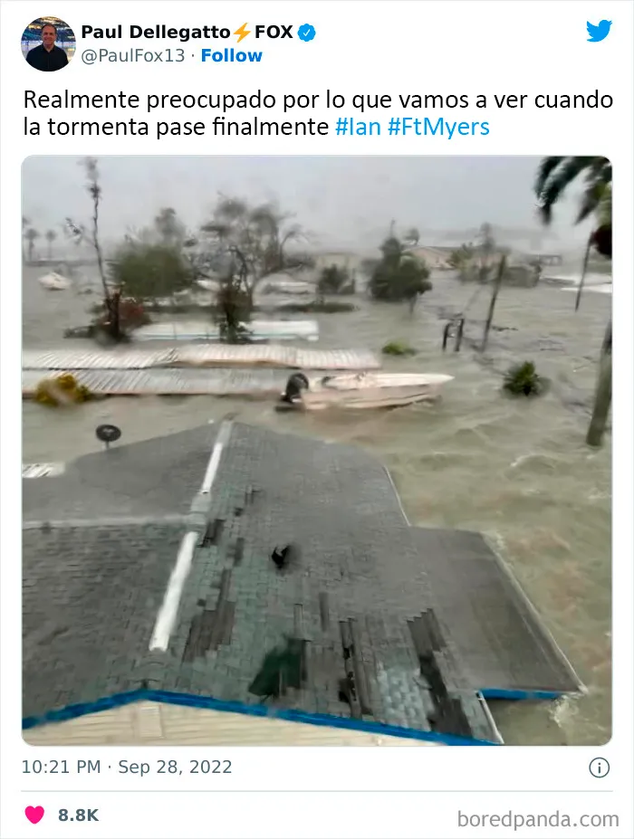 20 Fotos muy surreales de la catástrofe tras el huracán Ian