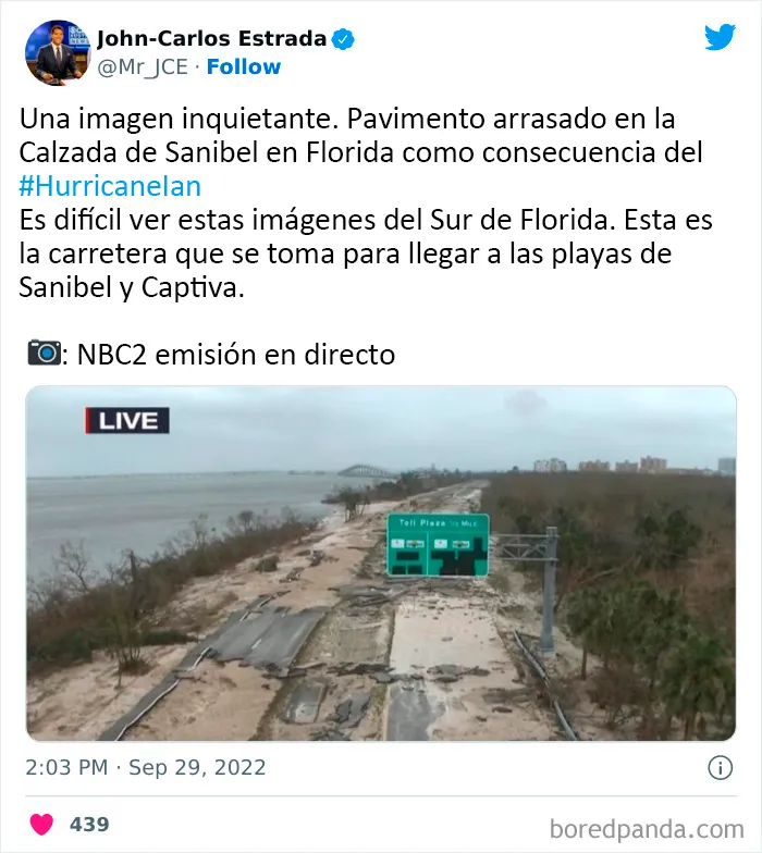 20 Fotos muy surreales de la catástrofe tras el huracán Ian