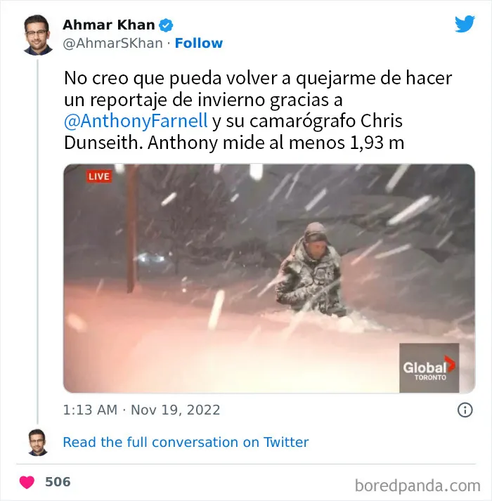 La gente comparte sus impresionantes fotos tras la brutal ventisca que ha dejado casi 2 metros de nieve en Buffalo, Nueva York