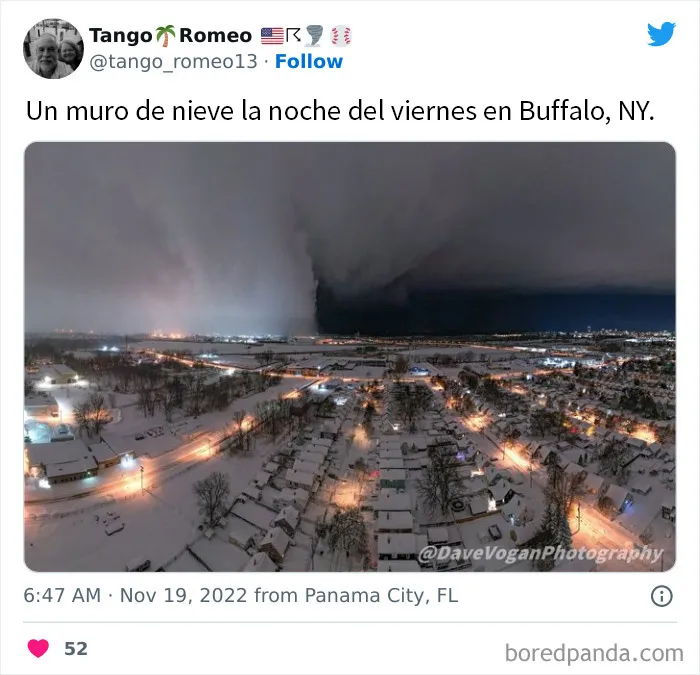 La gente comparte sus impresionantes fotos tras la brutal ventisca que ha dejado casi 2 metros de nieve en Buffalo, Nueva York