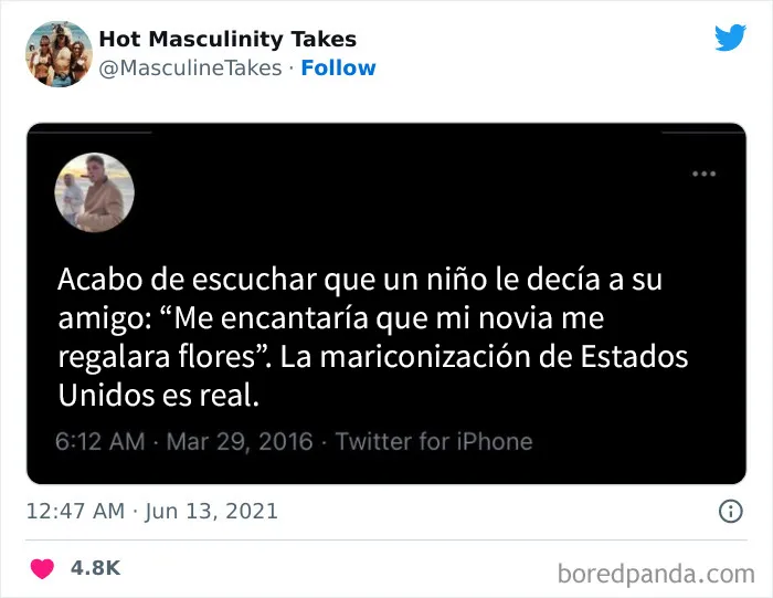 20 Tuits sobre masculinidad que dan mucha vergüenza ajena