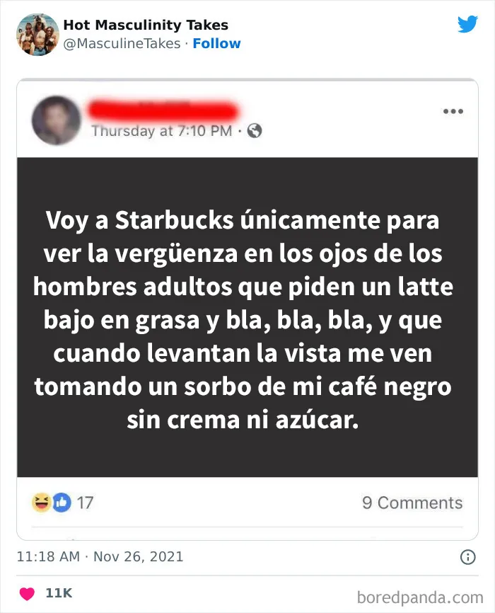 20 Tuits sobre masculinidad que dan mucha vergüenza ajena