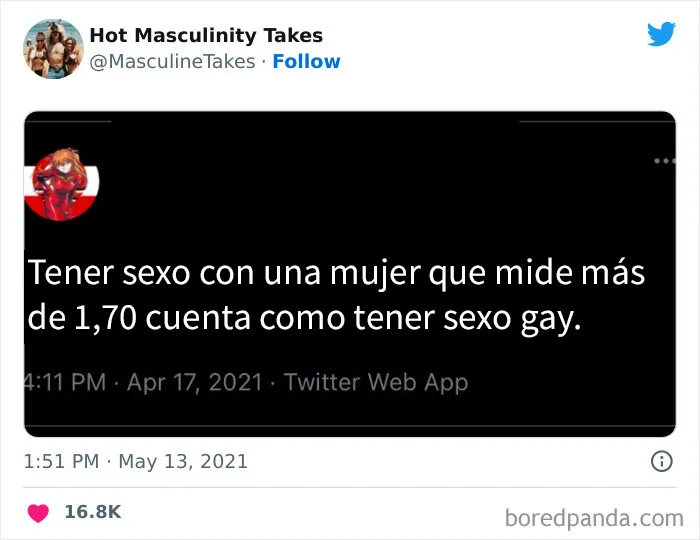 20 Tuits sobre masculinidad que dan mucha vergüenza ajena