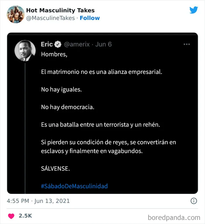 20 Tuits sobre masculinidad que dan mucha vergüenza ajena