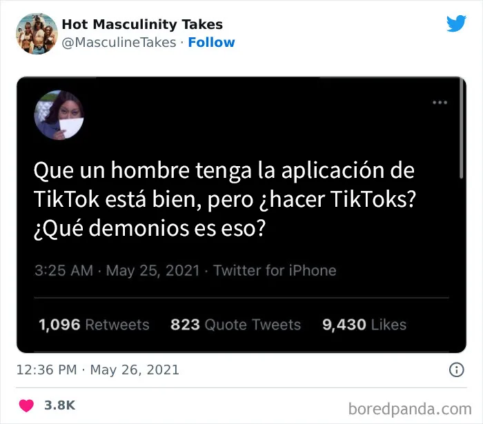 20 Tuits sobre masculinidad que dan mucha vergüenza ajena