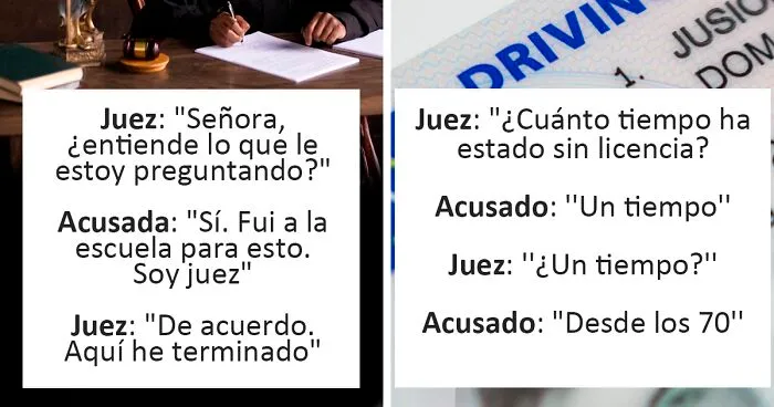 20 Conversaciones divertidas escuchadas en los juzgados (nuevas publicaciones)