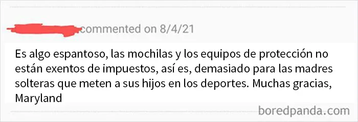 La ropa sin impuestos no es bastante para ella
