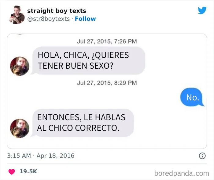 20 Mensajes de hombres hetero mostrando lo irritantes que pueden ser