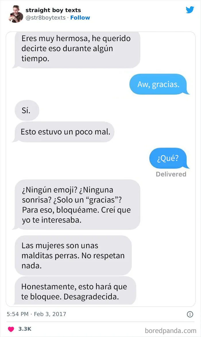 20 Mensajes de hombres hetero mostrando lo irritantes que pueden ser