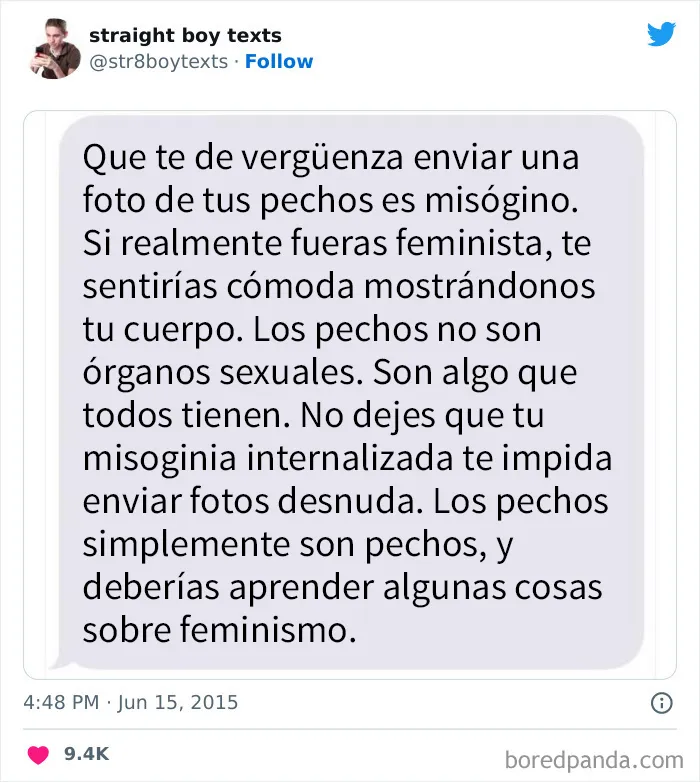 20 Mensajes de hombres hetero mostrando lo irritantes que pueden ser