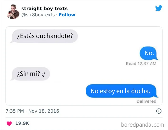 20 Mensajes de hombres hetero mostrando lo irritantes que pueden ser