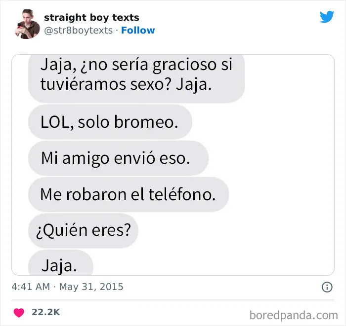 20 Mensajes de hombres hetero mostrando lo irritantes que pueden ser