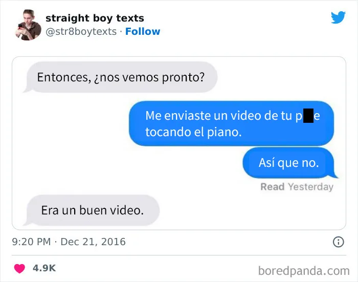 20 Mensajes de hombres hetero mostrando lo irritantes que pueden ser