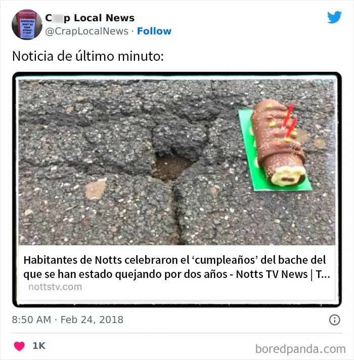 20 Titulares desquiciados encontrados en las noticias locales y compartidos en Twitter