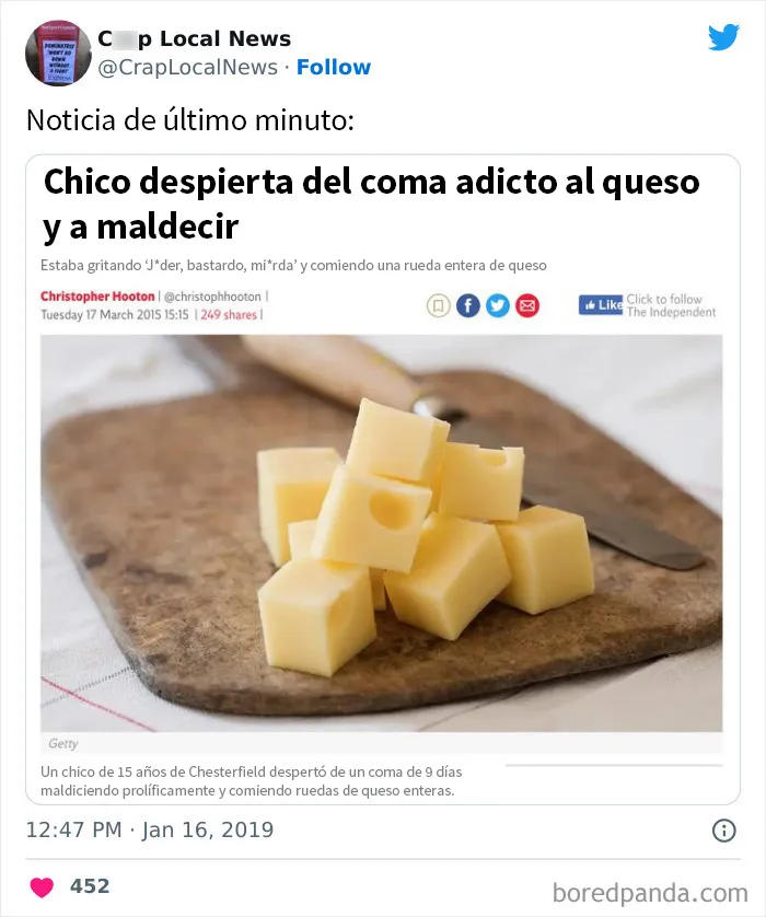 20 Titulares desquiciados encontrados en las noticias locales y compartidos en Twitter