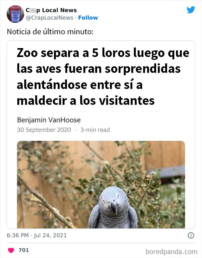 20 Titulares desquiciados encontrados en las noticias locales y compartidos en Twitter