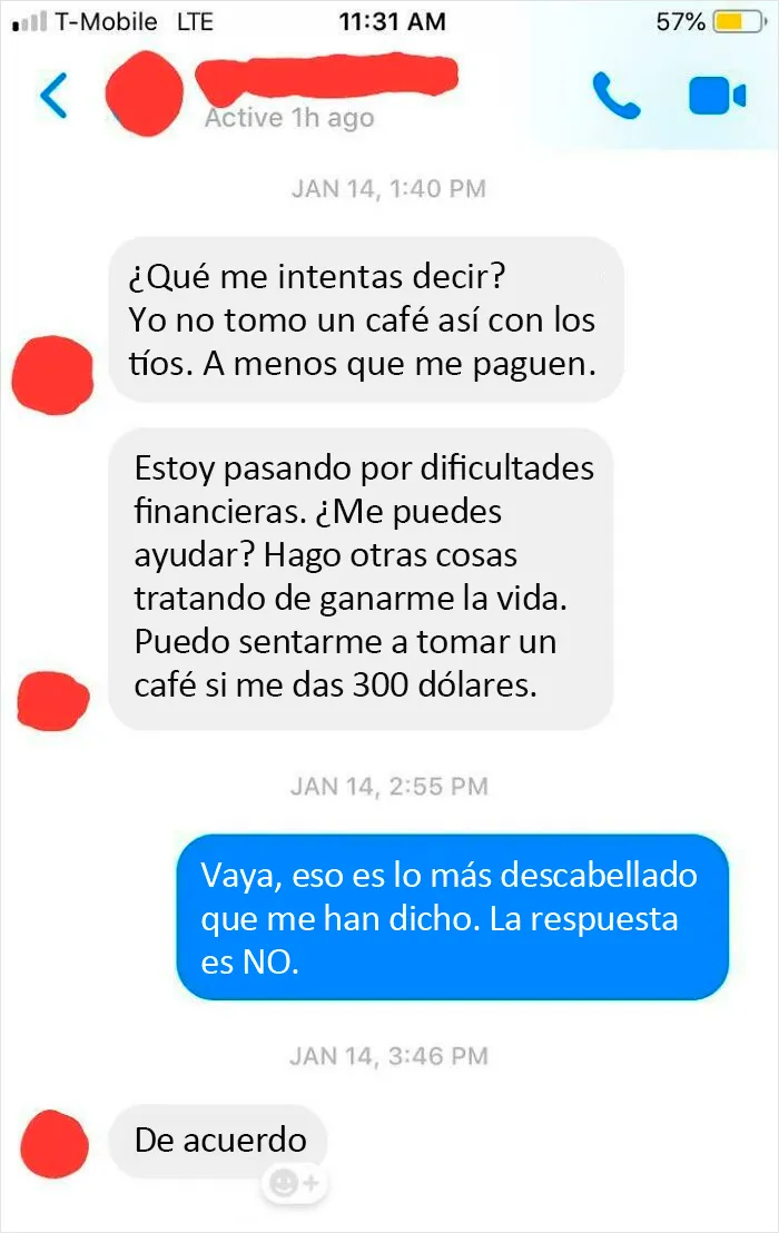 Pidió un café a un "amigo" cuando visitaba la ciudad en la que vive hace un tiempo y se sorprendió de su respuesta