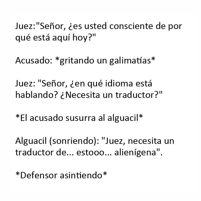 20 Conversaciones divertidas escuchadas en los juzgados (nuevas publicaciones)