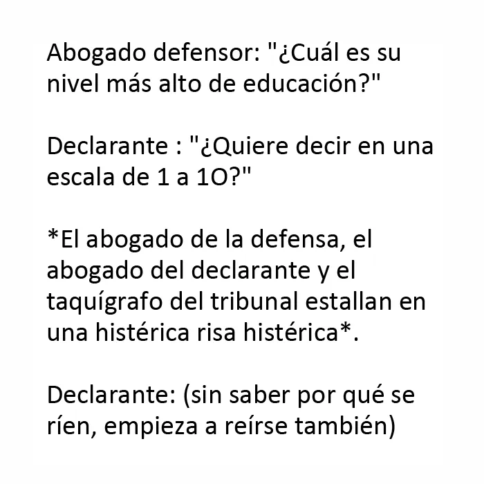 20 Conversaciones divertidas escuchadas en los juzgados (nuevas publicaciones)