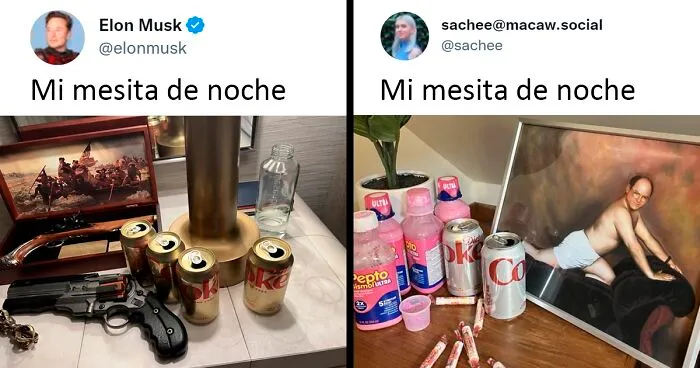 Elon Musk publicó una foto de su mesita de noche y en internet respondieron con memes (25 imágenes)