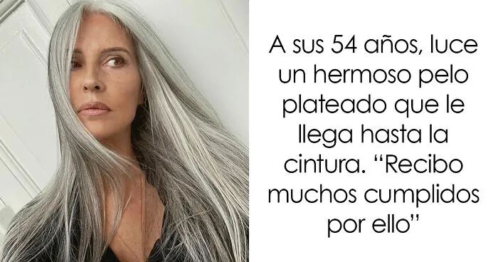 Orgullosa de sus canas, esta escritora dejó de teñirse el pelo y ahora luce impresionante