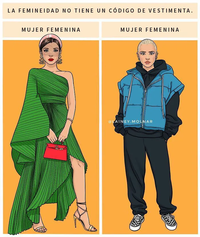 12 Nuevos y honestos cómics de Lainey Molnar que exploran los estándares sociales