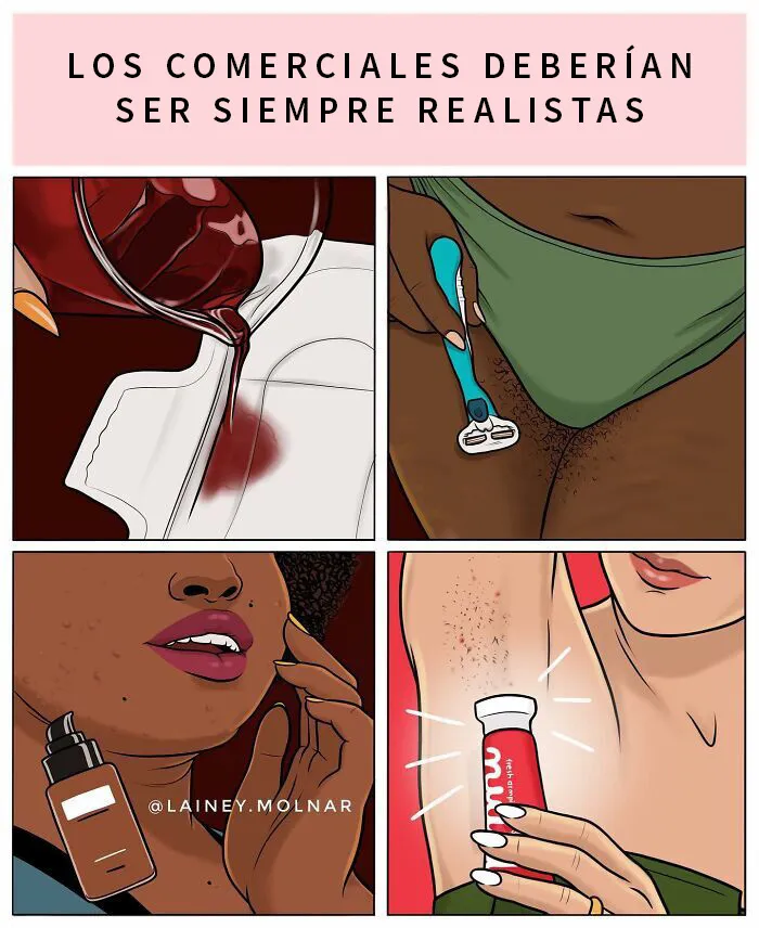 12 Nuevos y honestos cómics de Lainey Molnar que exploran los estándares sociales