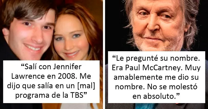 20 Personas que conocieron a alguien famoso y no tenían ni idea de quién era