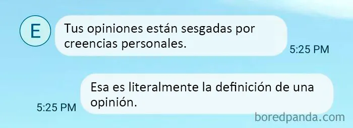 Las opiniones deben ser objetivas